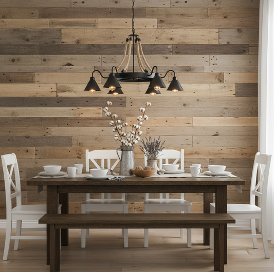 Rustic Farmhouse Steel and Rope 6-Light Chandelier